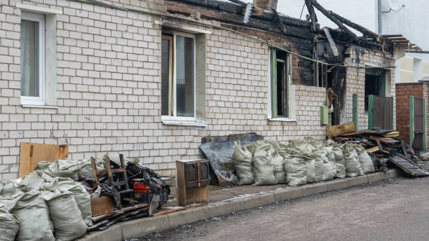 Professional Soot Cleanup technician working in Fulton, MD